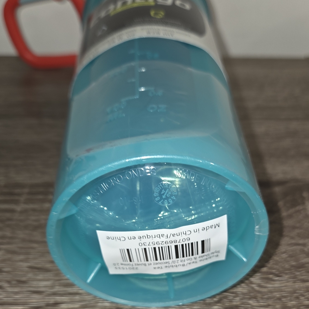 Contigo Teal Shake & Go Fit Mixer Bottle 28 Fl oz. (828ml) Carabiner Handle New. - Picture 11 of 11